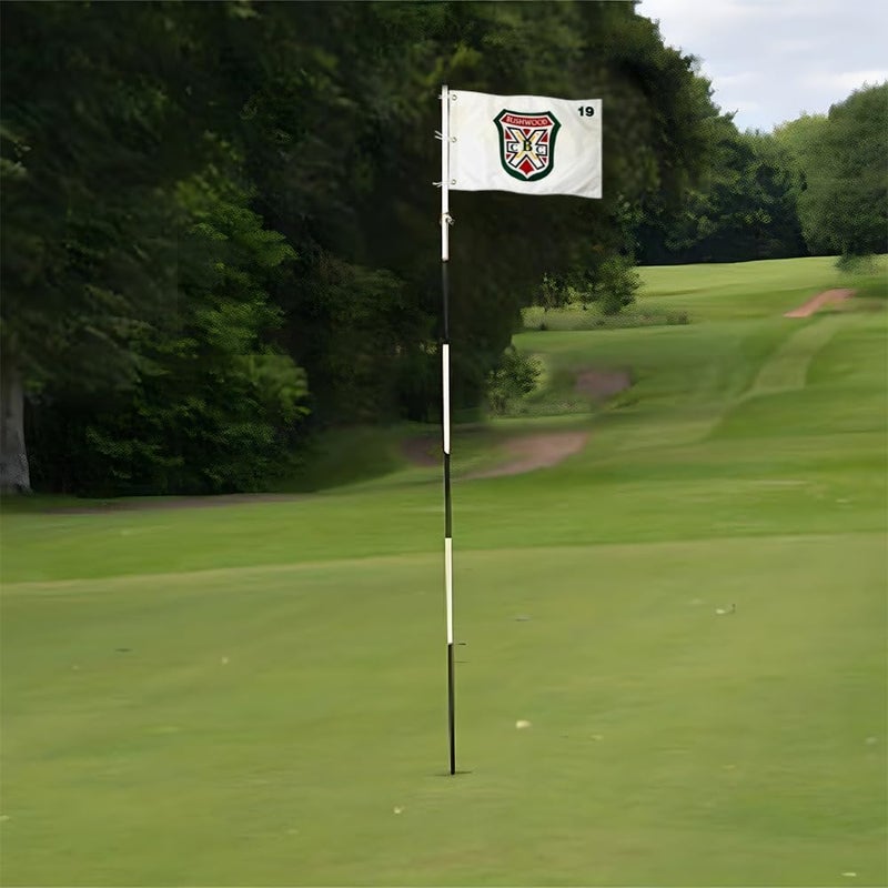 2BUT Standard Bushwood Country Club Golf Pin Flag Practic Putting Green Golf Flag For Backyard Garden Double-Sewn 600D Nylon Miniature Pin Flag (20"x13" Grommet) - Image 5